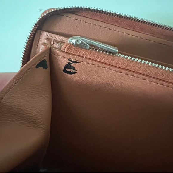 Celine Bicolor Leather Zipper Wallet - Picture 3 of 14